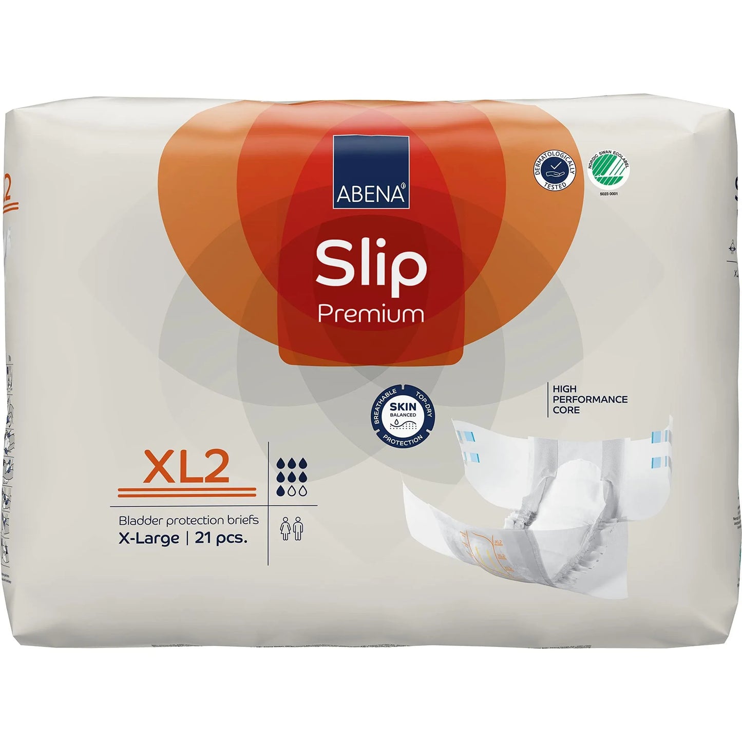 Abena Incontinence Products ABENA Slip Premium Briefs XL2 Or 3400ml 110-170cm