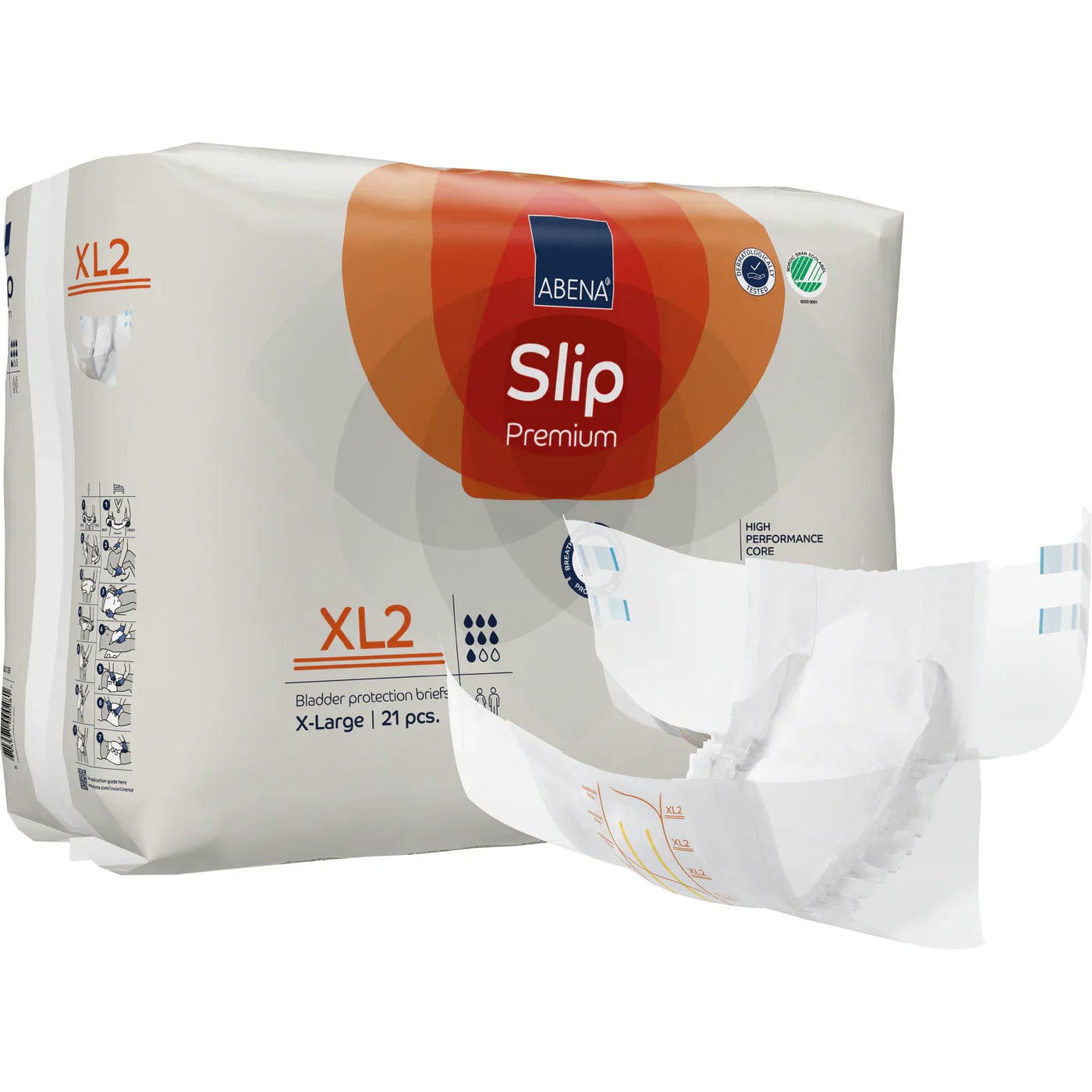 Abena Incontinence Products ABENA Slip Premium Briefs XL2 Or 3400ml 110-170cm