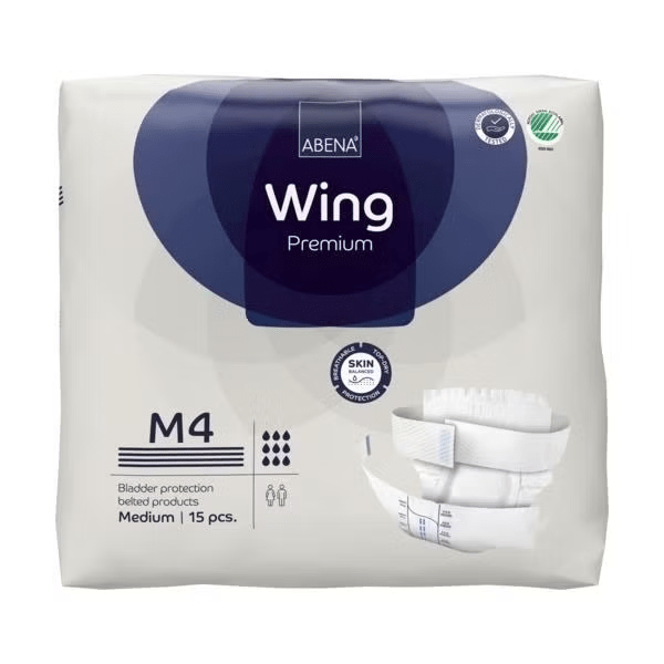 Abena Incontinence Products Abena-Wing M4 Adult Diapers, Blue, 3550ml, 70-110cm