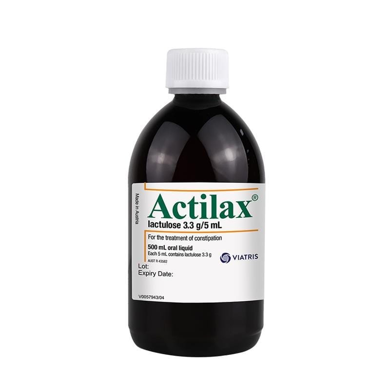 Viatris Laxatives Actilax Lactulose Solution 500ml for Chronic Constipation