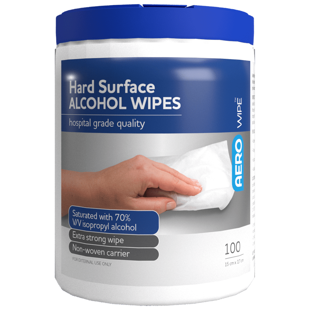 PIM-BUN Aero 70 Isopropyl Alcohol Hard-Surface Bacterial Wipes 42 x 14.5cm