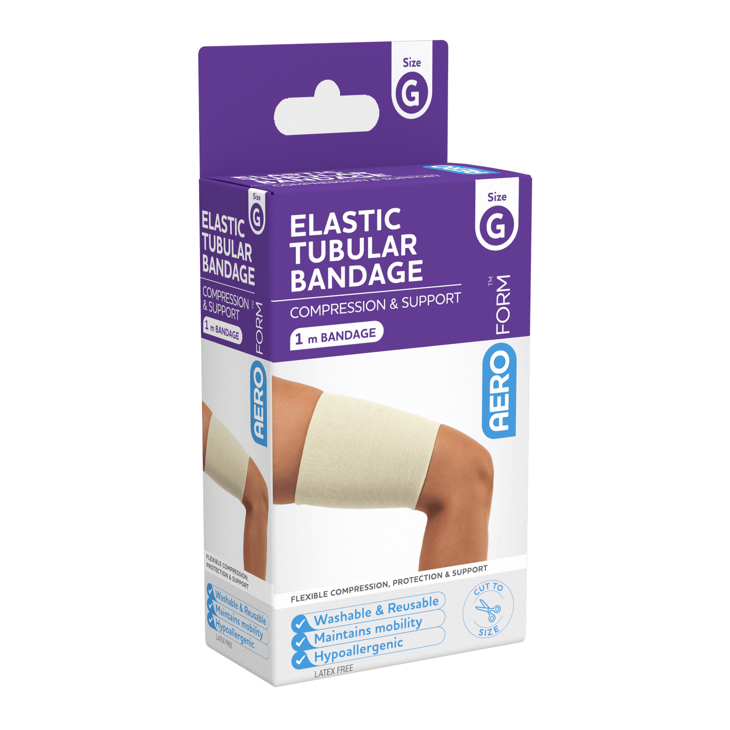 AEROFORM Size G Large Thighs Elastic Tubular Bandage 12cm x 1M