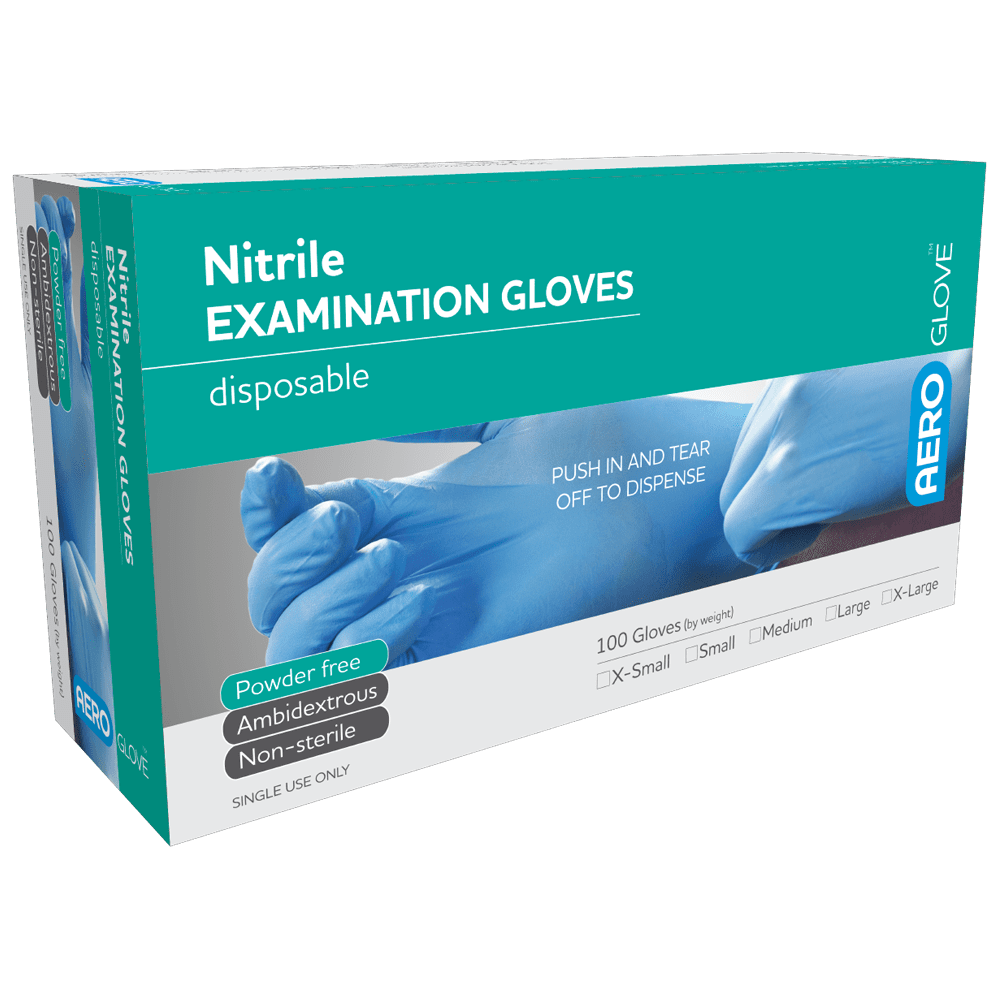 AEROGLOVE Large Nitrile Powder-Free Gloves