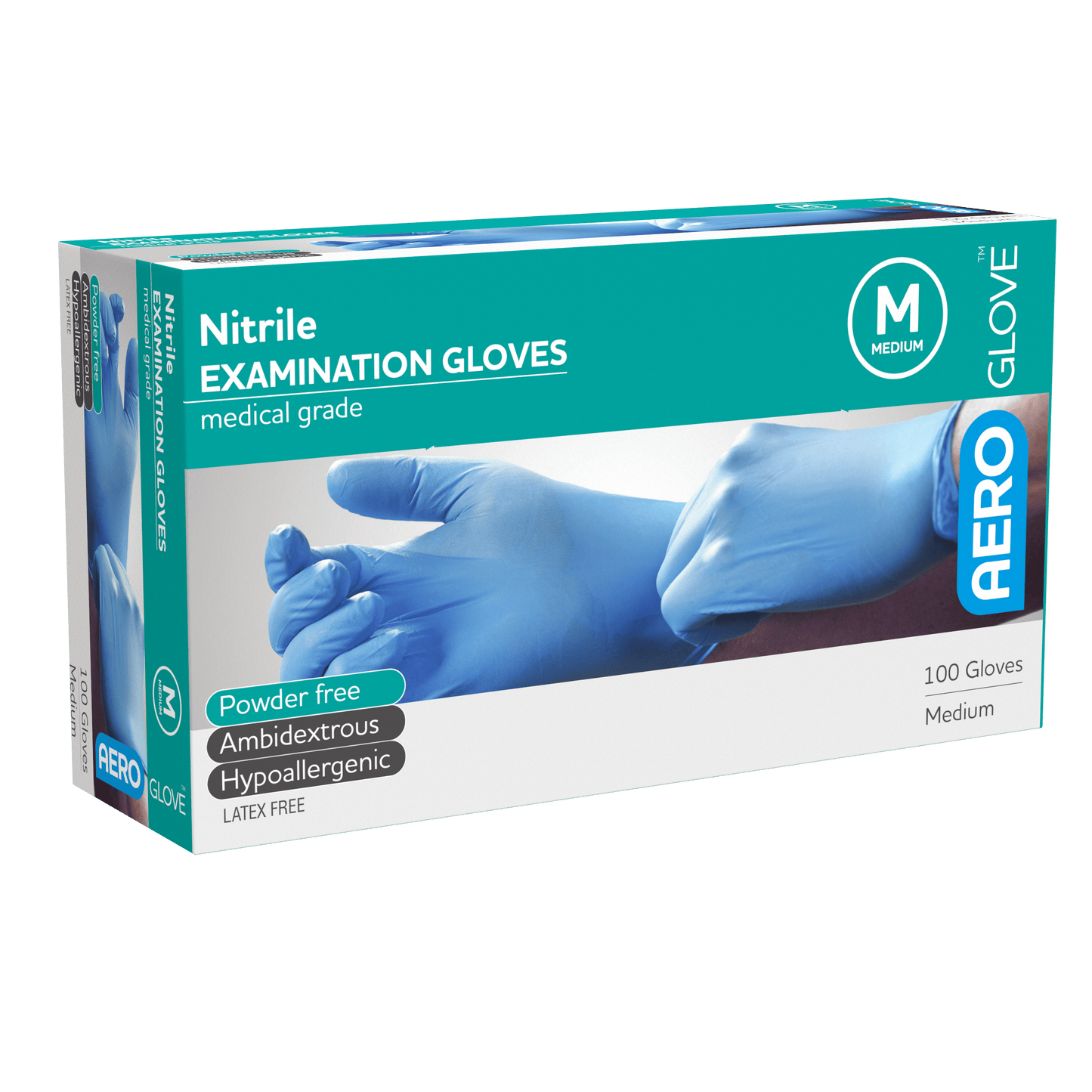 AEROGLOVE Medium Nitrile Powder-Free Gloves