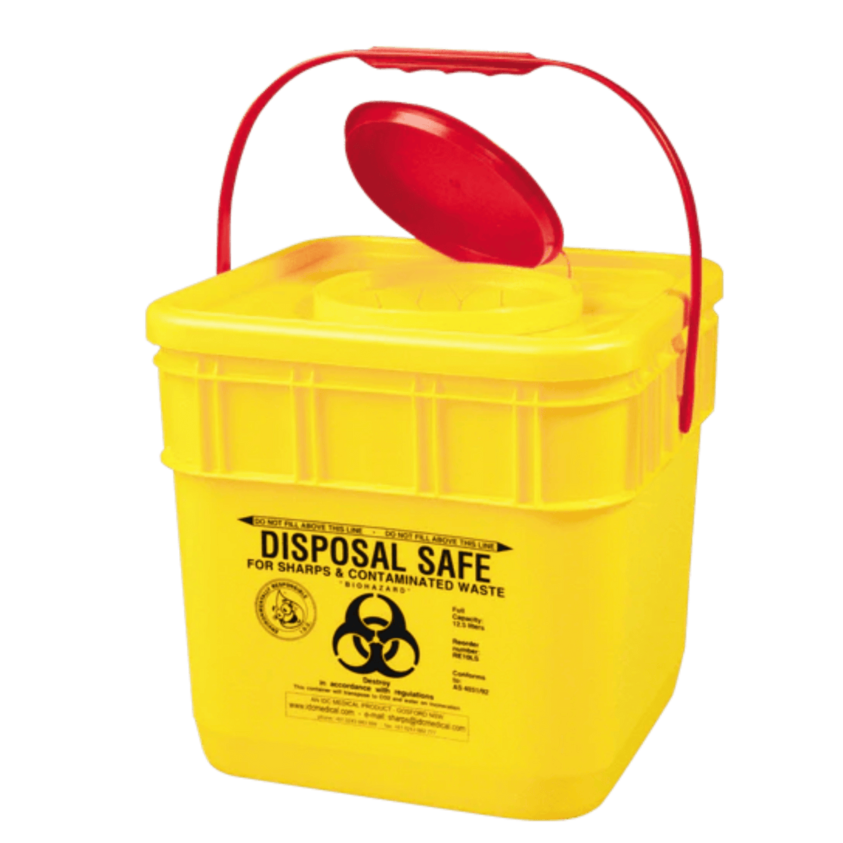 AEROHAZARD Sharps Disposal Container 12.5L