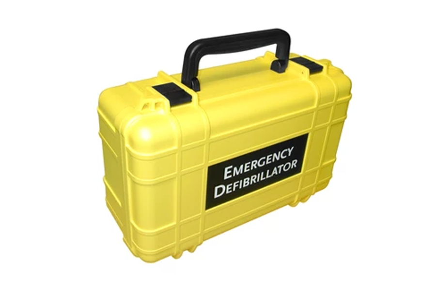 Deluxe Hard Carrying Case - Yellow (for Defibtech LIFELINE SEMI AND AUTO UNITS ONLY)