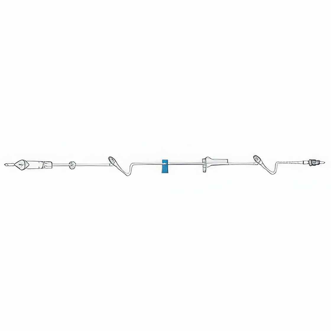 Baxter Continu-Flo Set with 2 Clearlink Luer Activate 20DPM 248cm FNC3120