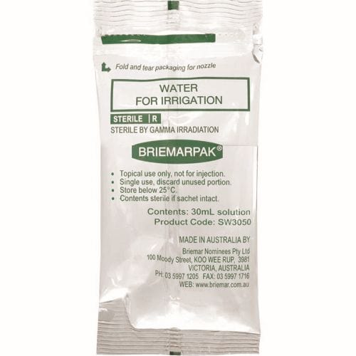 Briemarpak Water for Irrigation Sterile 30ml