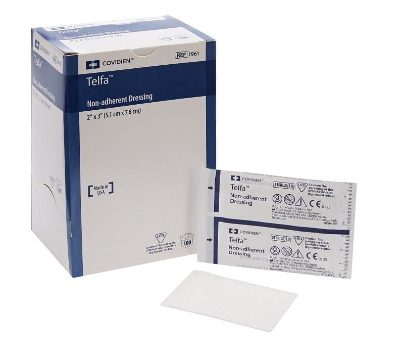 Cardinal Telfa Non-Adherent Dressings â?Ouchlessâ? 2 x 3 Pads
