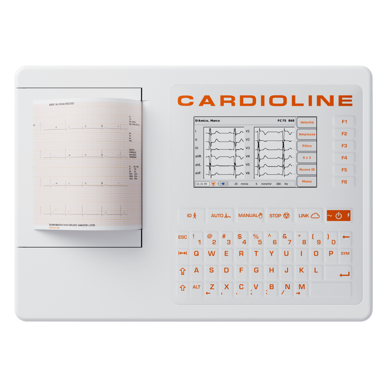 Cardioline Electrocardiographs Cardioline ECG 100+ WiFi With Glasgow Interpretation and PDF