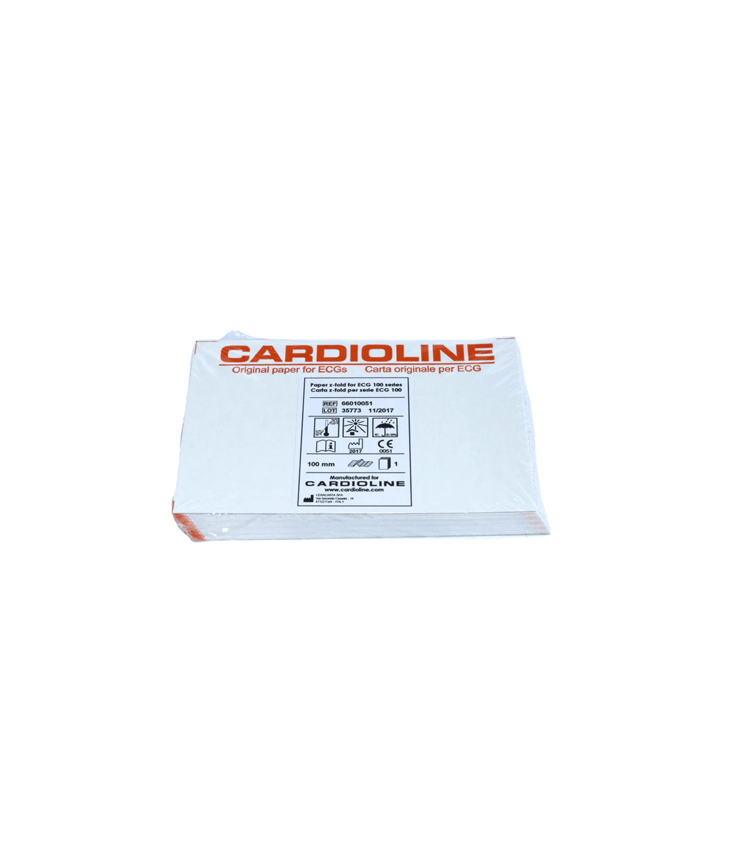 Cardioline ECG Papers Cardioline ECG 100 Z-Fold Paper, 150mm x 100mm