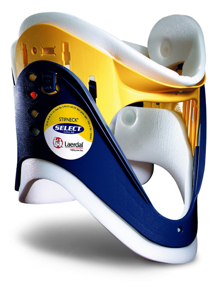 Adjustable cervical collar — extrication and neck support
