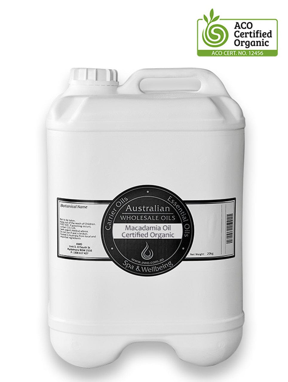 Certified Organic Macadamia Oil for Nourished Skin
