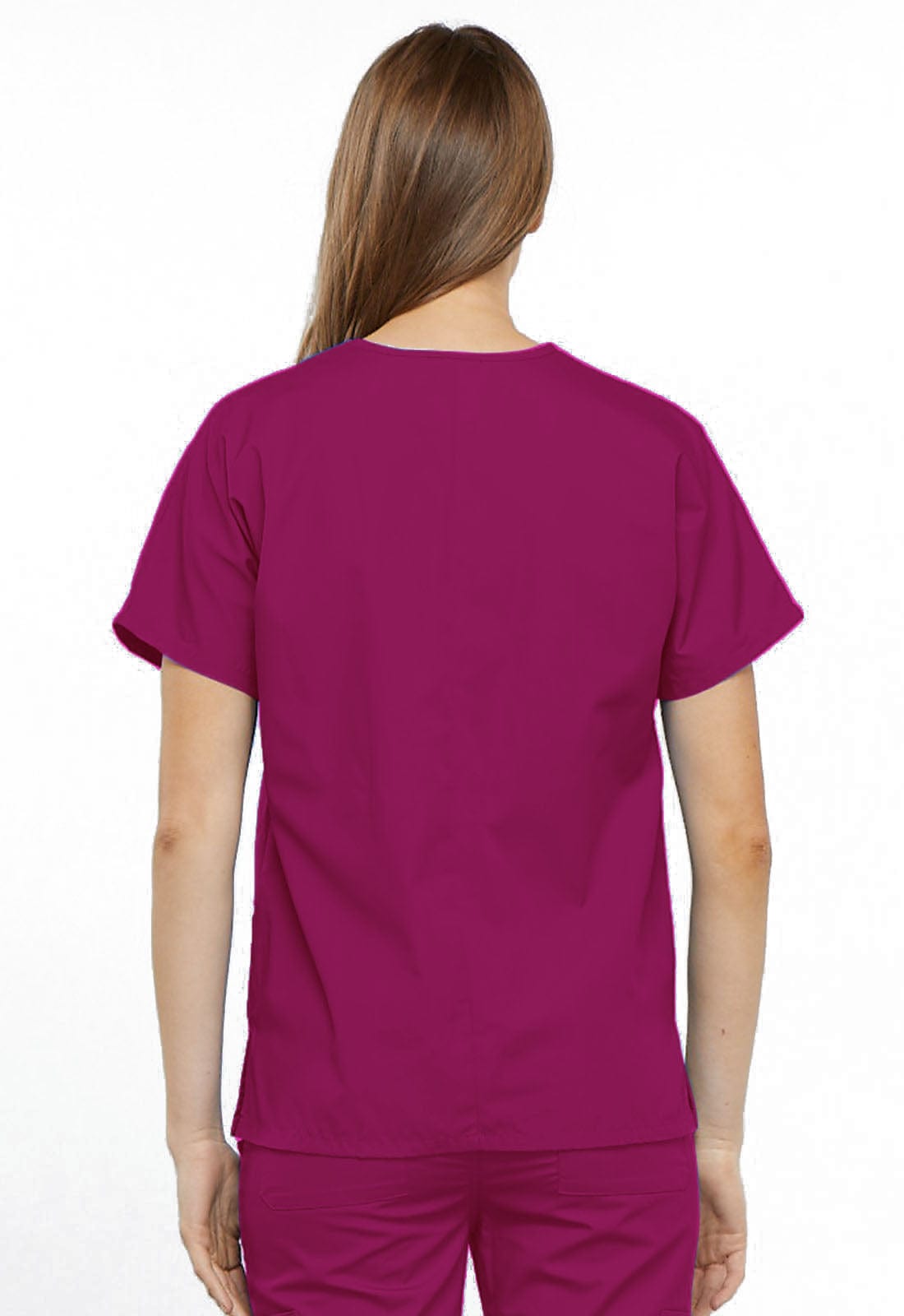 Cherokee Scrubs XL Cherokee 4700 Raspberry Scrubs Top WW Traditional Classic