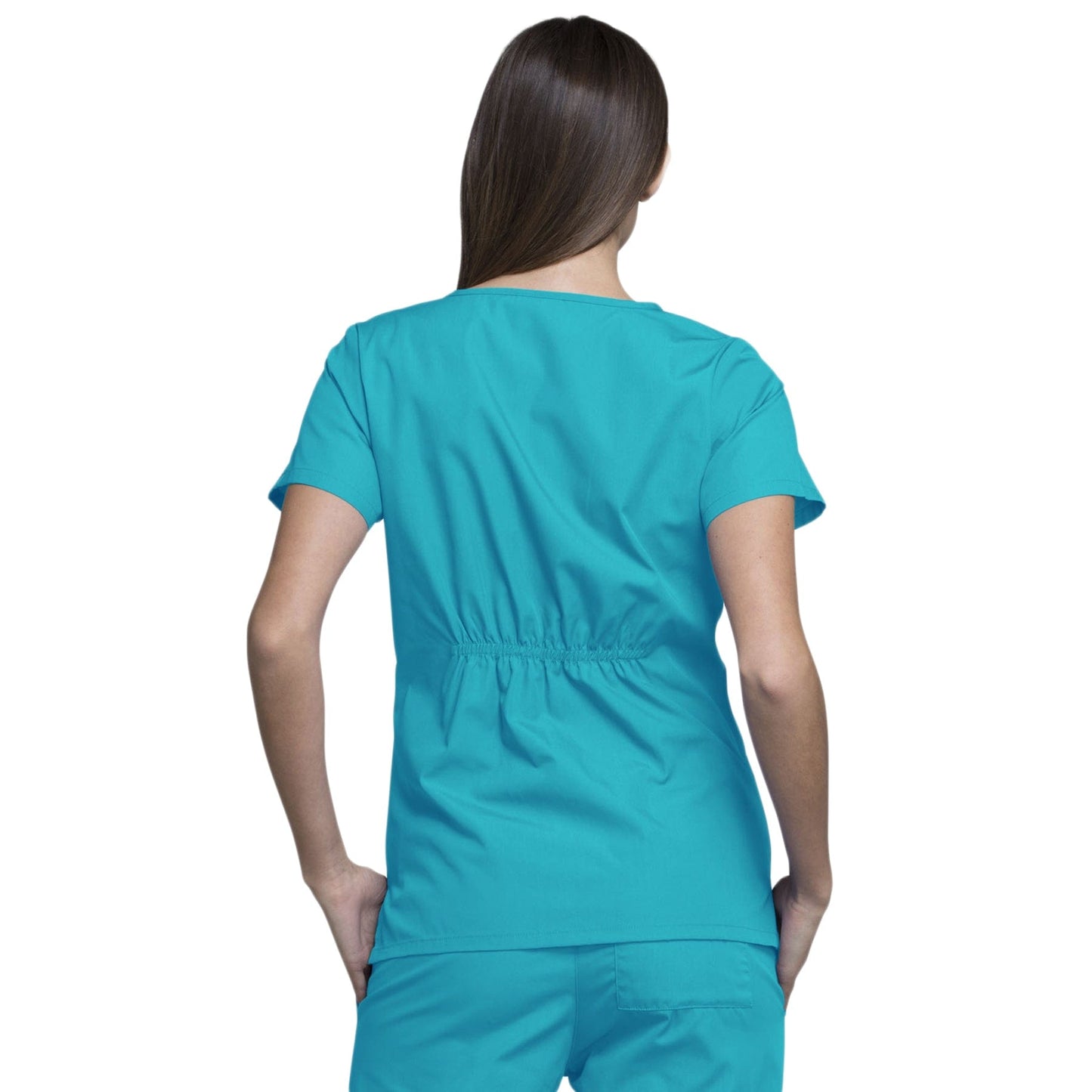 Cherokee Cherokee 4824 WW Round Neck Top Turquoise