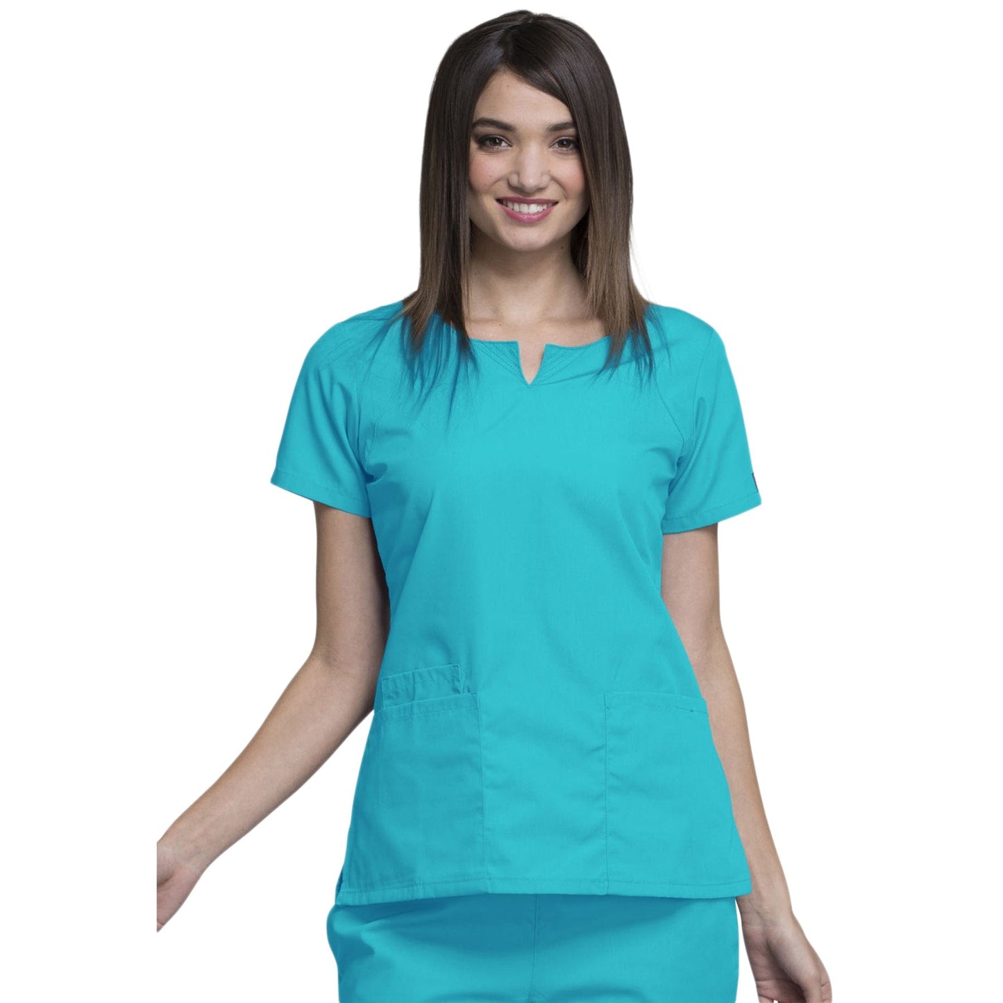 Cherokee 3XL Cherokee 4824 WW Round Neck Top Turquoise