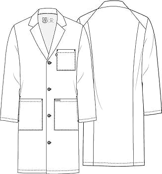 Cherokee Cherokee CK460T White Project Lab Unisex Tall Lab Coat