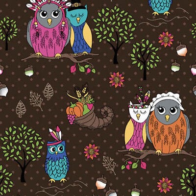 Cherokee Scrub Tops Cherokee CK614 Harvest Hoot Scrub Top