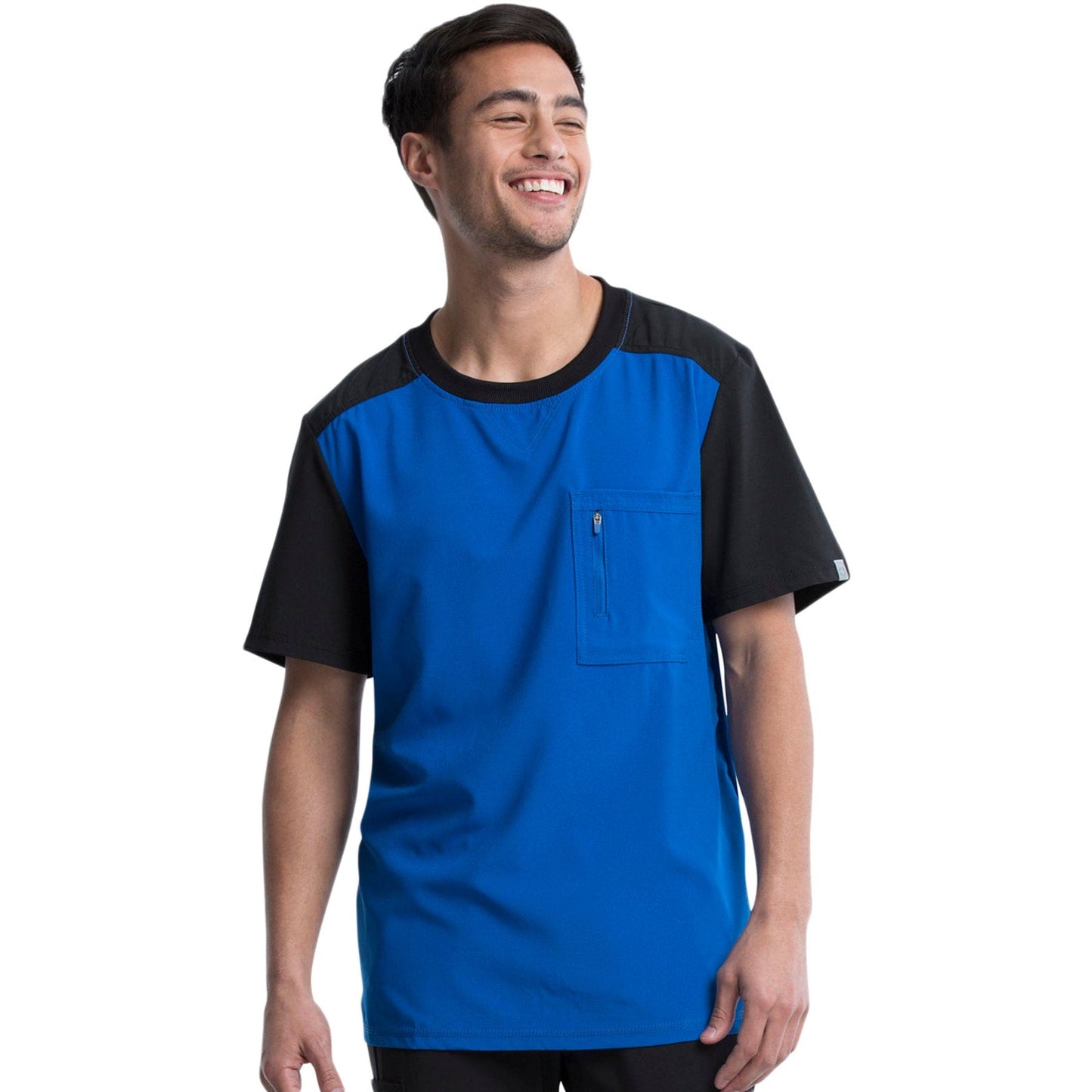 Cherokee Scrub Tops L Cherokee CK630A Royal Scrubs Top Infinity Mens