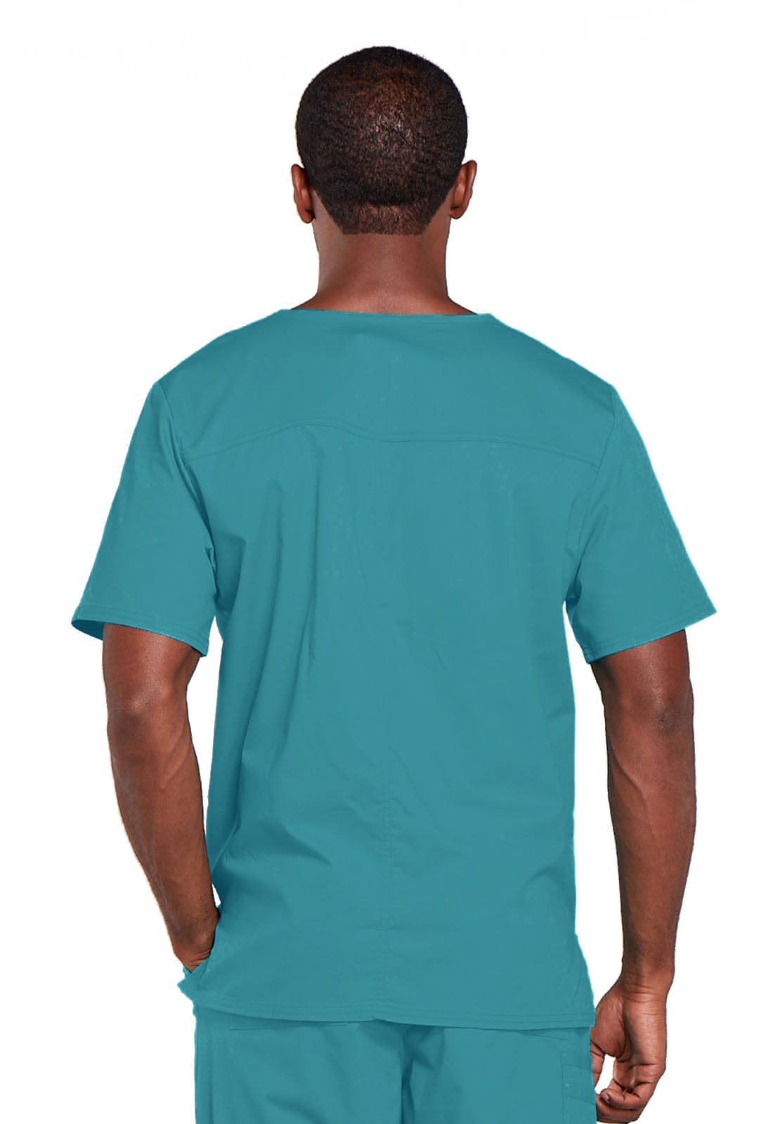 Cherokee Scrubs Top Cherokee Core Stretch 4725 Scrubs Top Unisex V-Neck Teal Blue