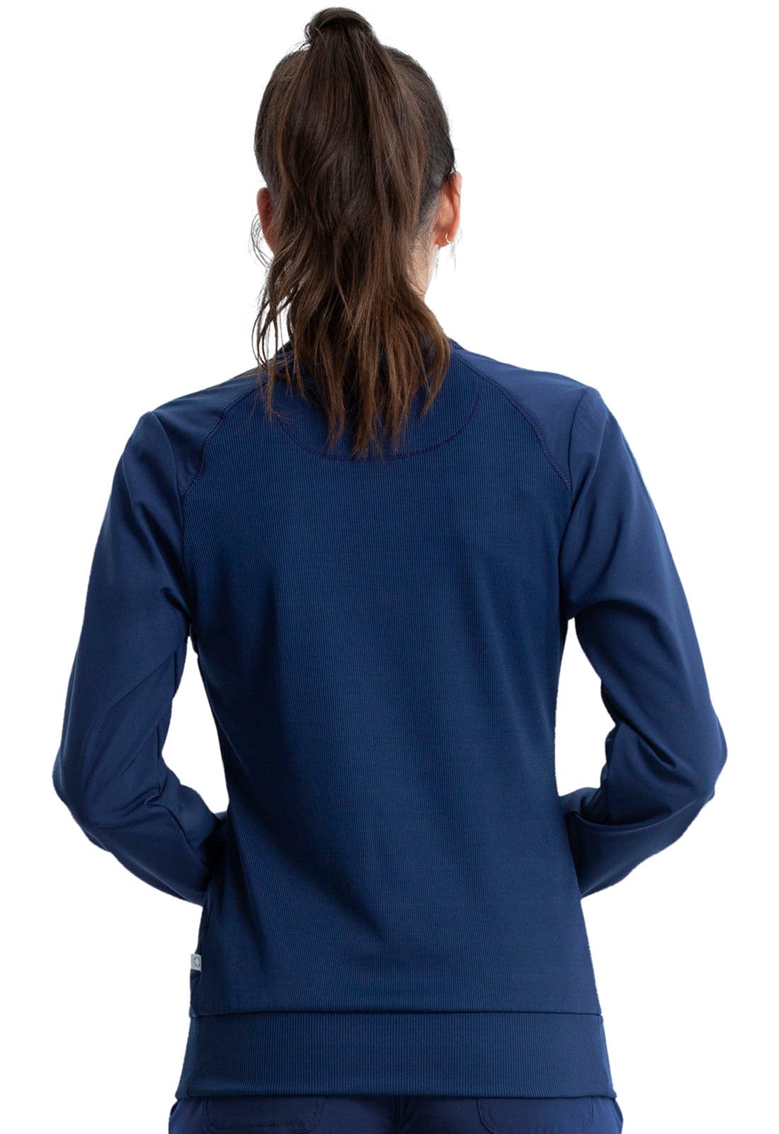 Cherokee Scrubs Jacket Cherokee Infinity 2391A Scrubs Jacket Womens Zip Front Warm-Up Navy