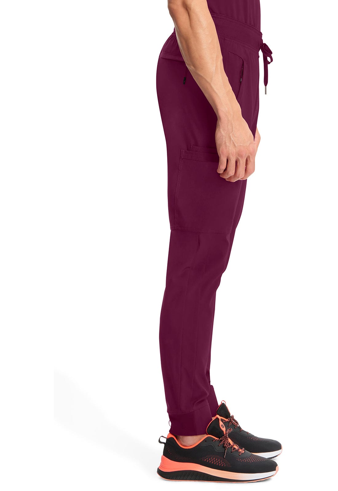 Cherokee Scrubs Pants Cherokee Infinity CK004A Scrubs Jogger Pant Men Wine
