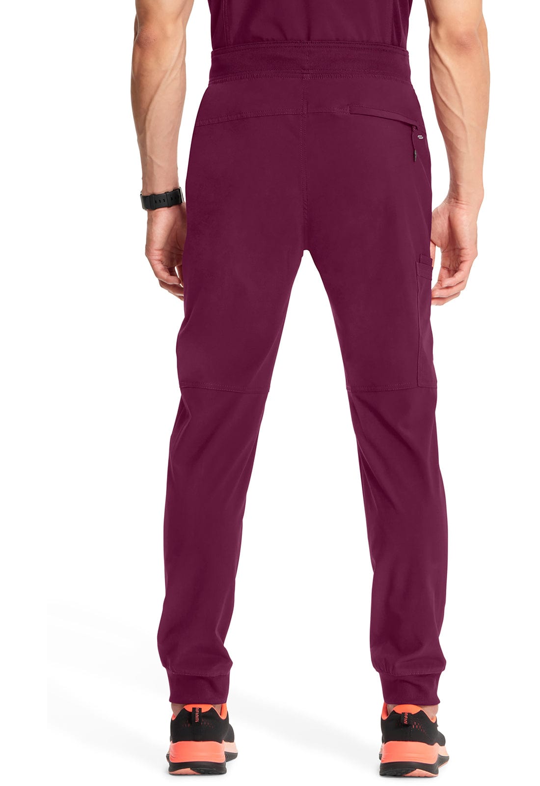 Cherokee Scrubs Pants Cherokee Infinity CK004A Scrubs Jogger Pant Men Wine