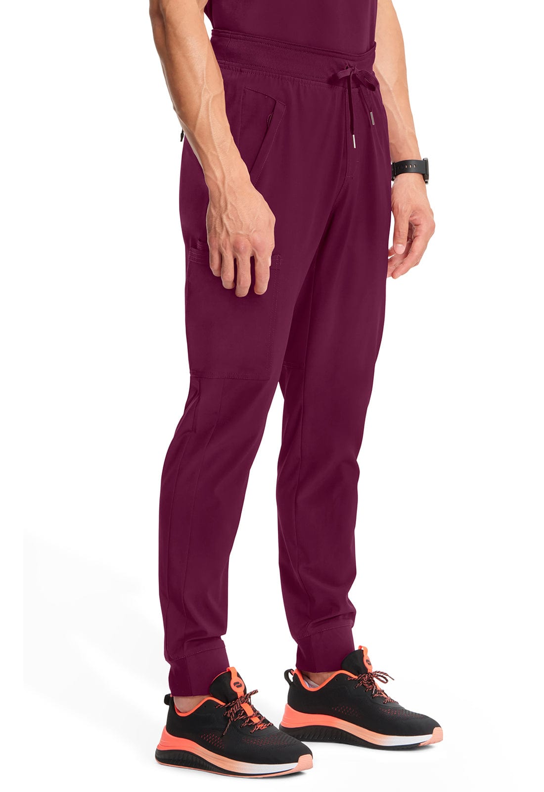 Cherokee Scrubs Pants XS Cherokee Infinity CK004A Scrubs Jogger Pant Men Wine