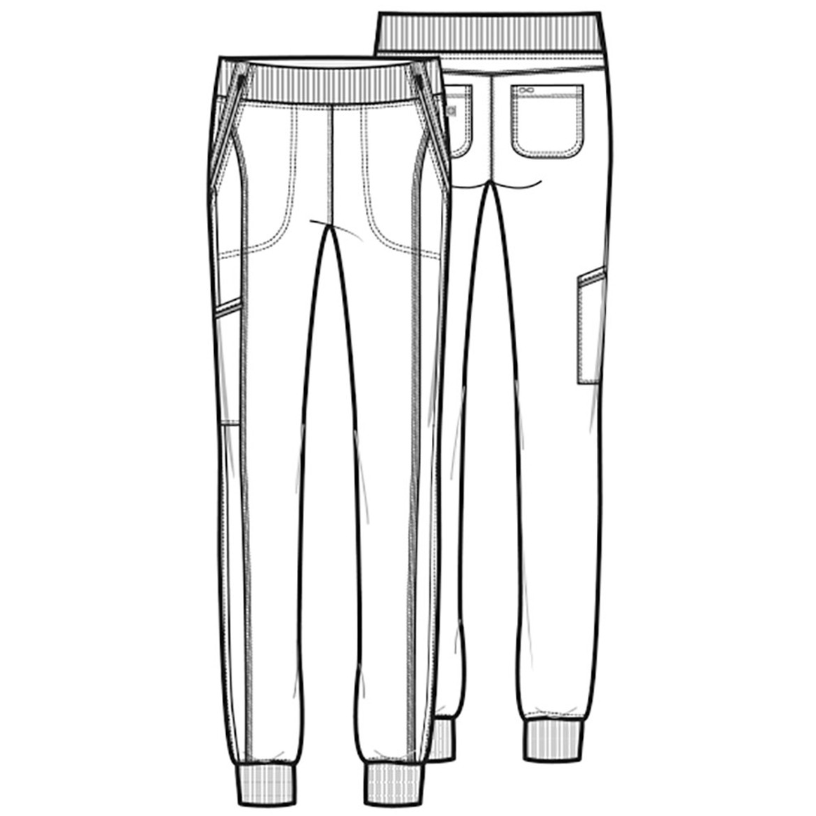 Cherokee Scrubs Pants Cherokee Infinity CK110A Scrubs Jogger Pant Women Hunter Green