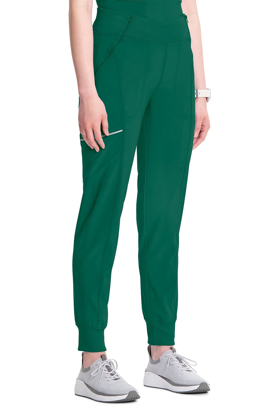 Cherokee Scrubs Pants Cherokee Infinity CK110A Scrubs Jogger Pant Women Hunter Green