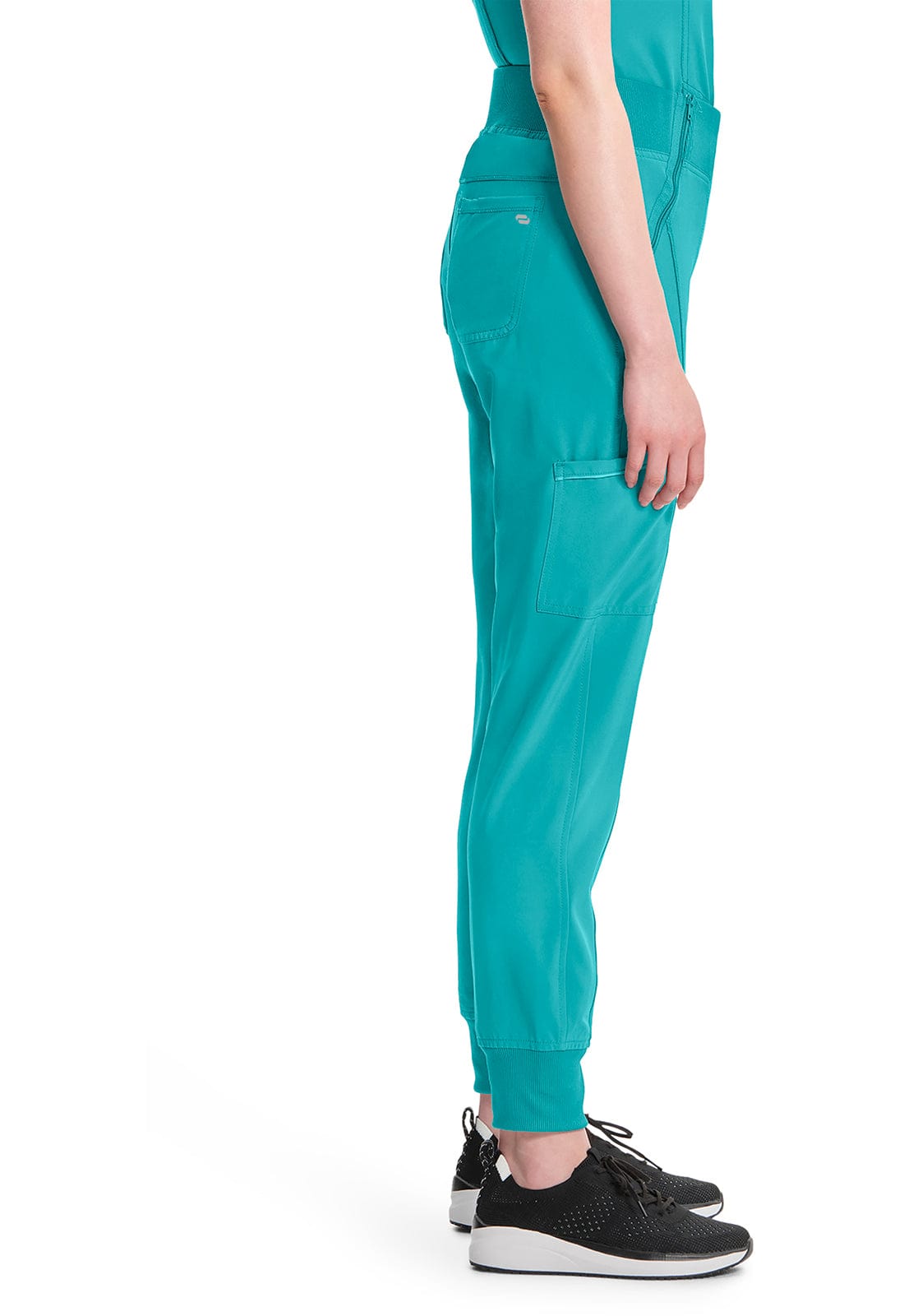 Cherokee Scrubs Pants Cherokee Infinity CK110A Scrubs Pant Jogger Women Teal Blue