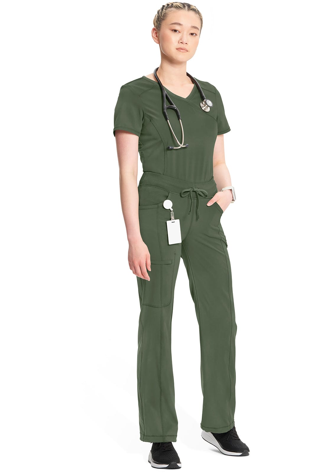 Cherokee Scrubs Pants Cherokee Infinity Drawstring Pant 1123A Olive