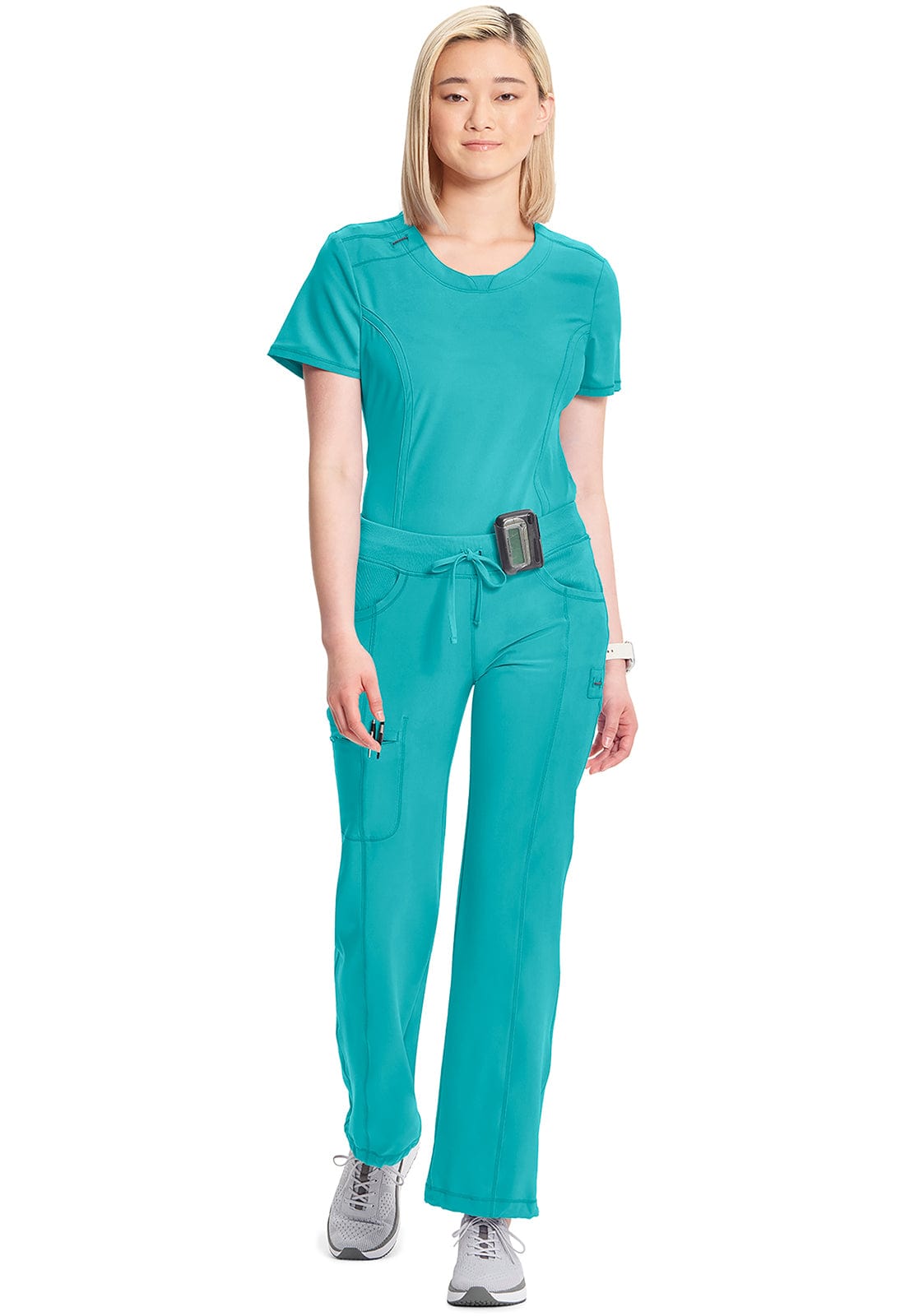 Cherokee Scrubs Pants Cherokee Infinity Drawstring Pant 1123A Teal Blue