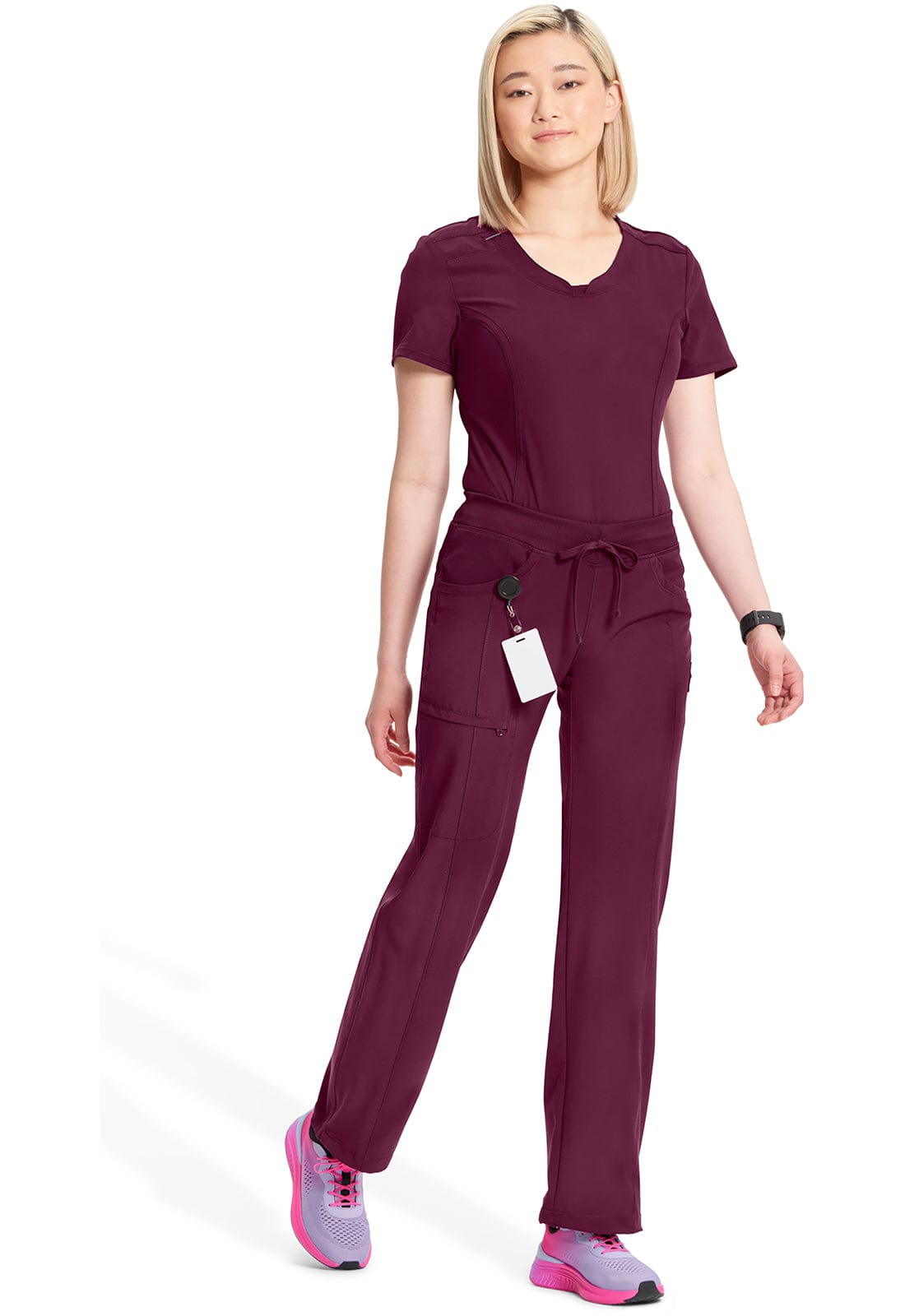 Cherokee Scrubs Pants Cherokee Infinity Drawstring Pant Wine 1123A