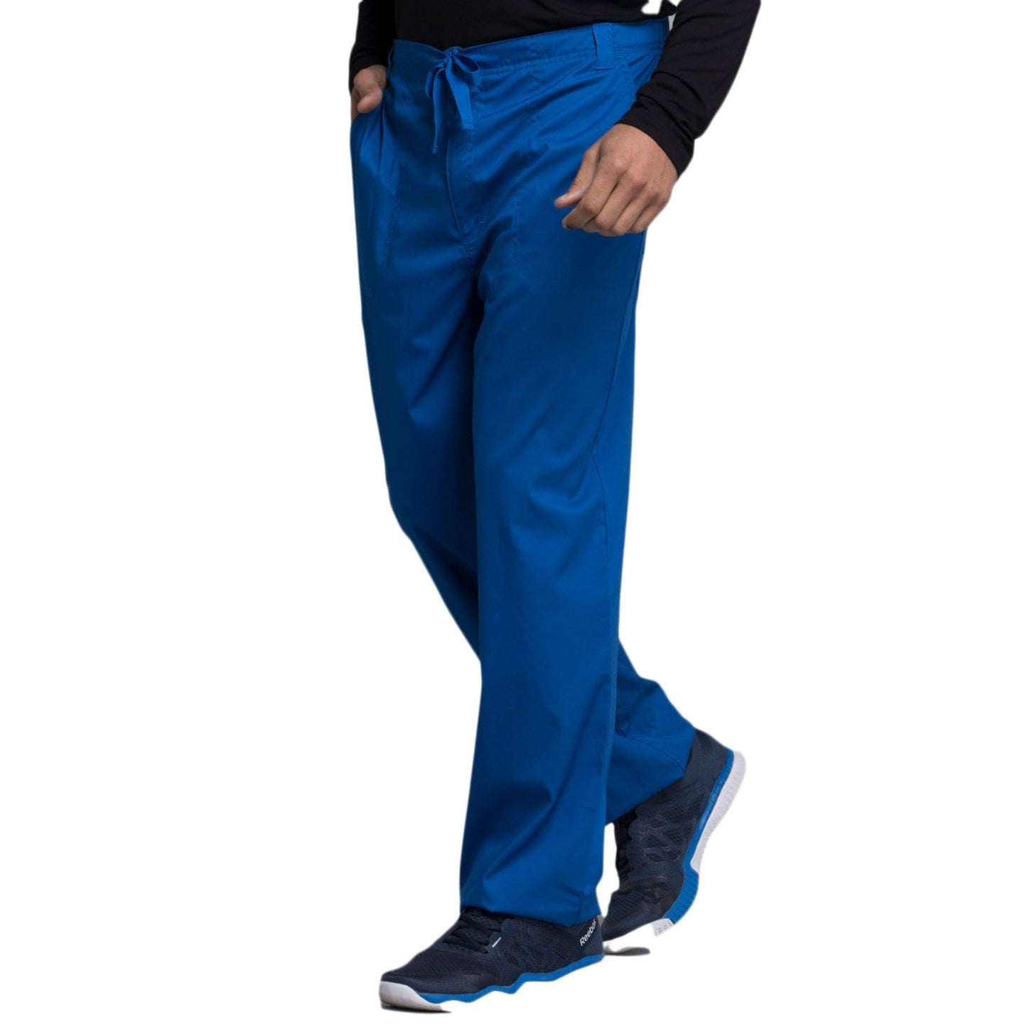 Cherokee Scrubs Pants Cherokee Luxe 1022 Scrubs Pants Mens Fly Front Drawstring Royal