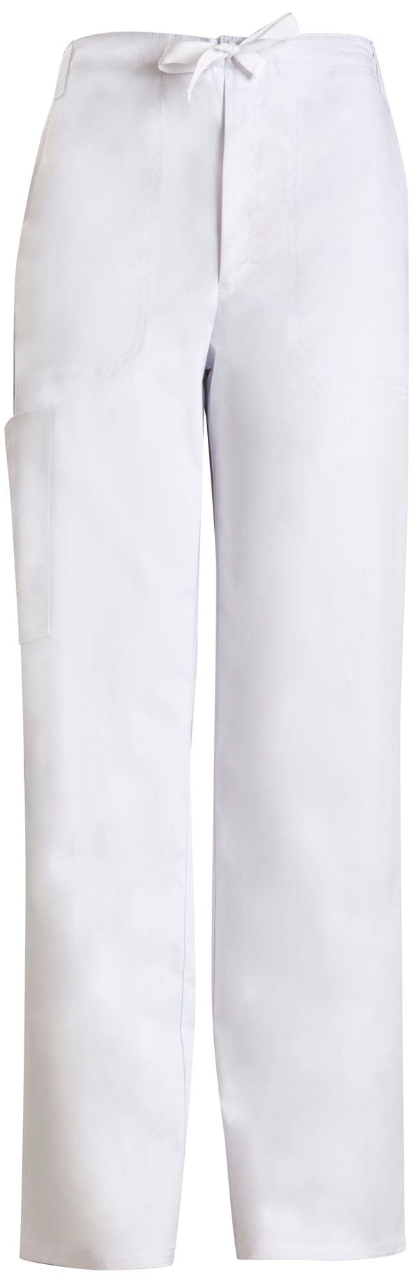 Cherokee Scrubs Pants L / Regular Length Cherokee Luxe 1022 Scrubs Pants Mens Fly Front Drawstring White