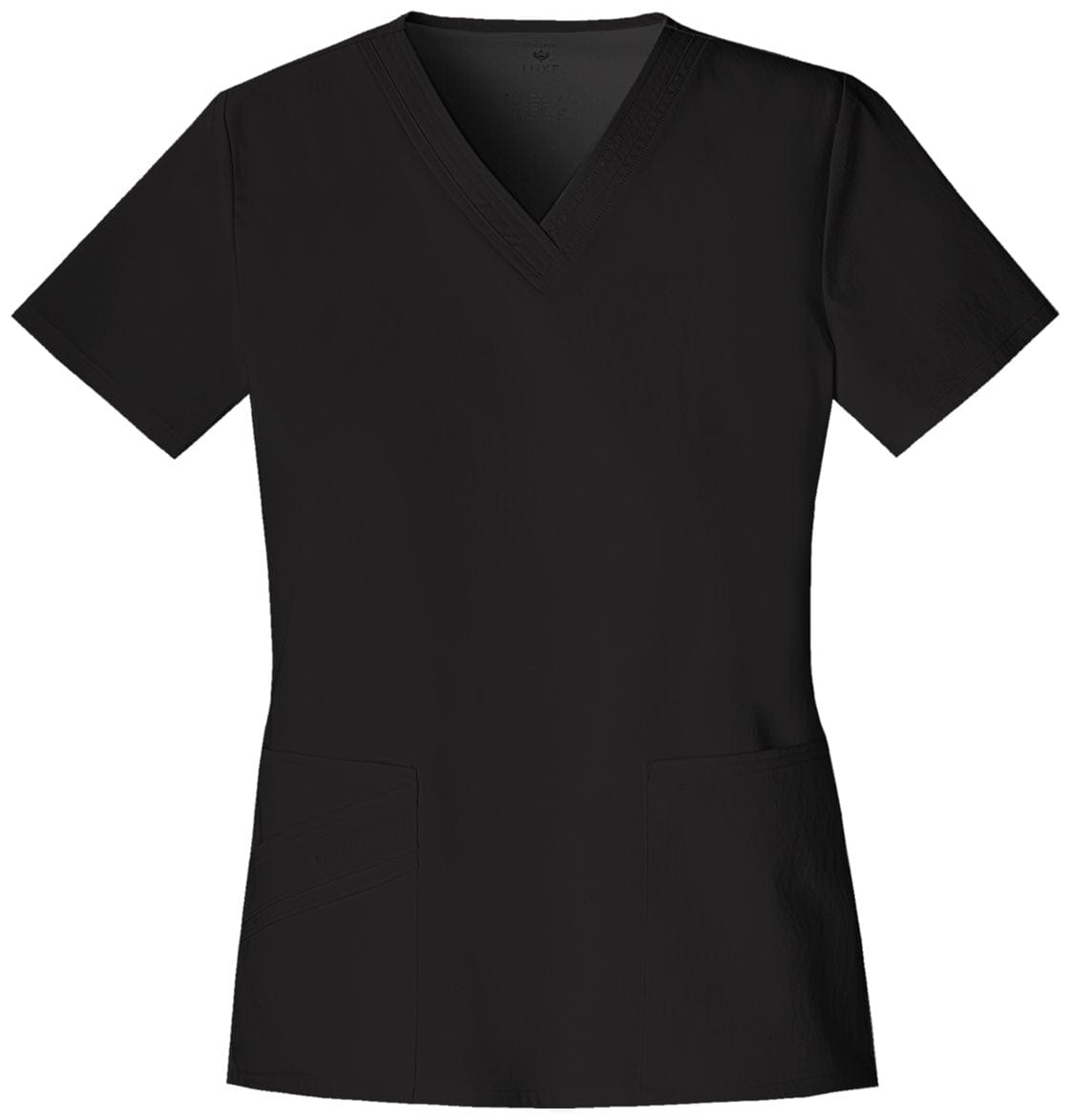 Cherokee Scrubs Top XL Cherokee Luxe 1845 Scrubs Top Womens V-Neck Black