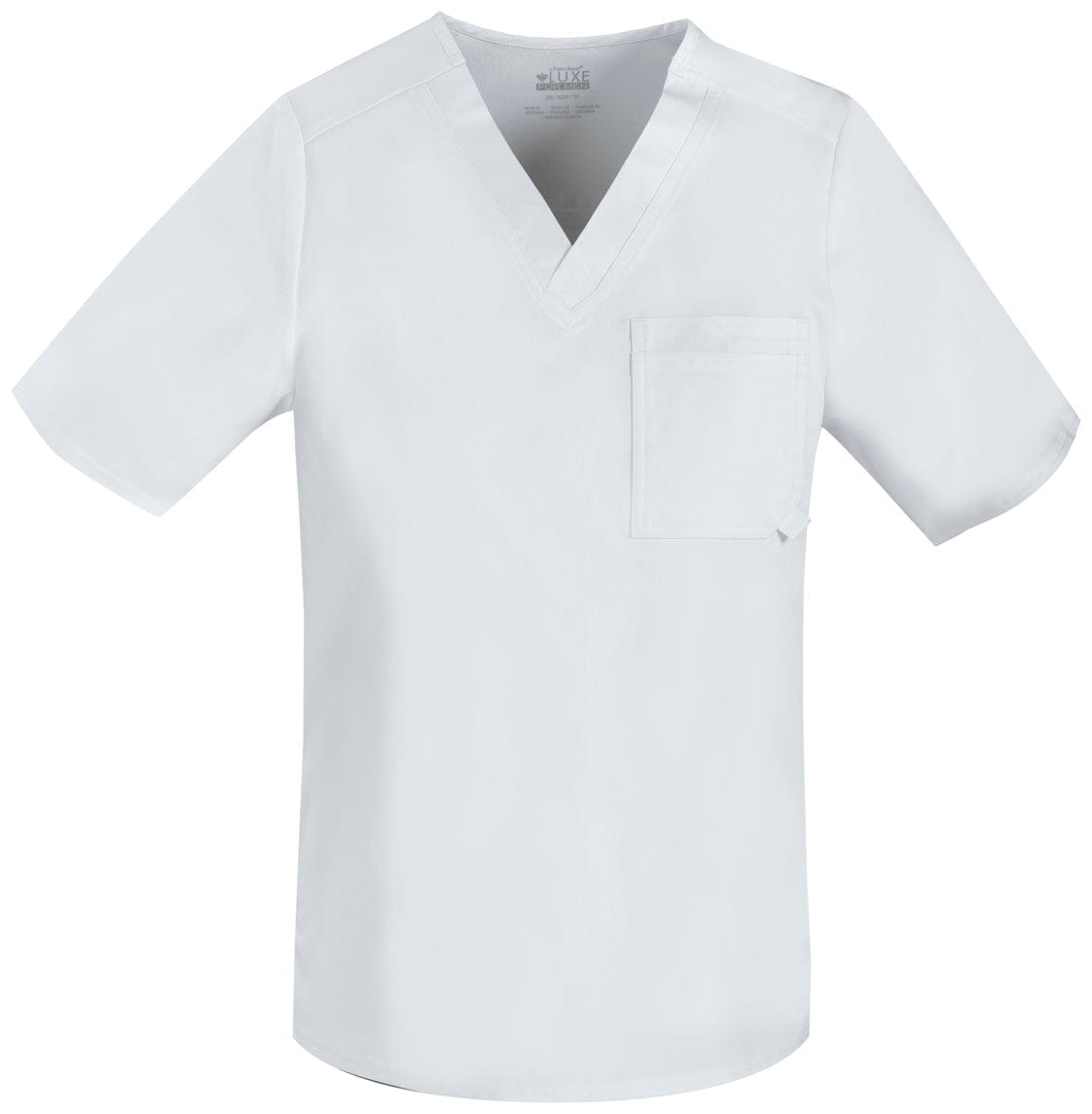 Cherokee Scrubs Top 3XL Cherokee Luxe 1929 Scrubs Top Mens V-Neck White