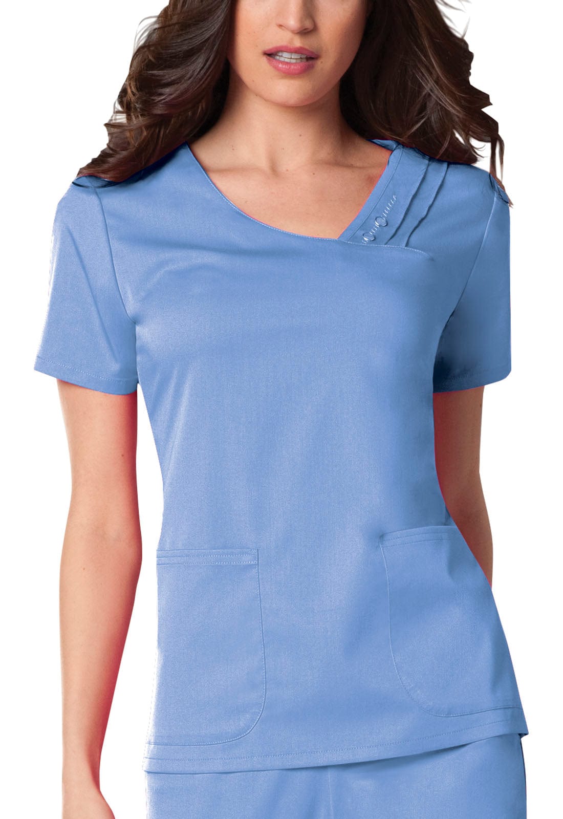 Cherokee Scrubs Top XS Cherokee Luxe 1999 Scrubs Top Womens Ciel Blue