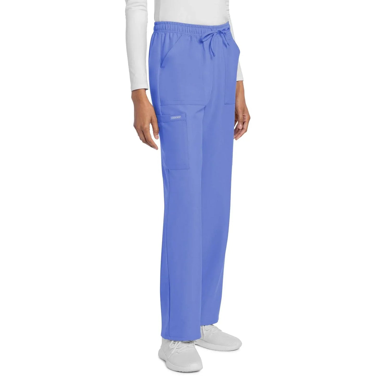 Cherokee Scrubs Pants Cherokee Originals Ultra CK272A City Straight Leg Women Scrubs Pant Ciel