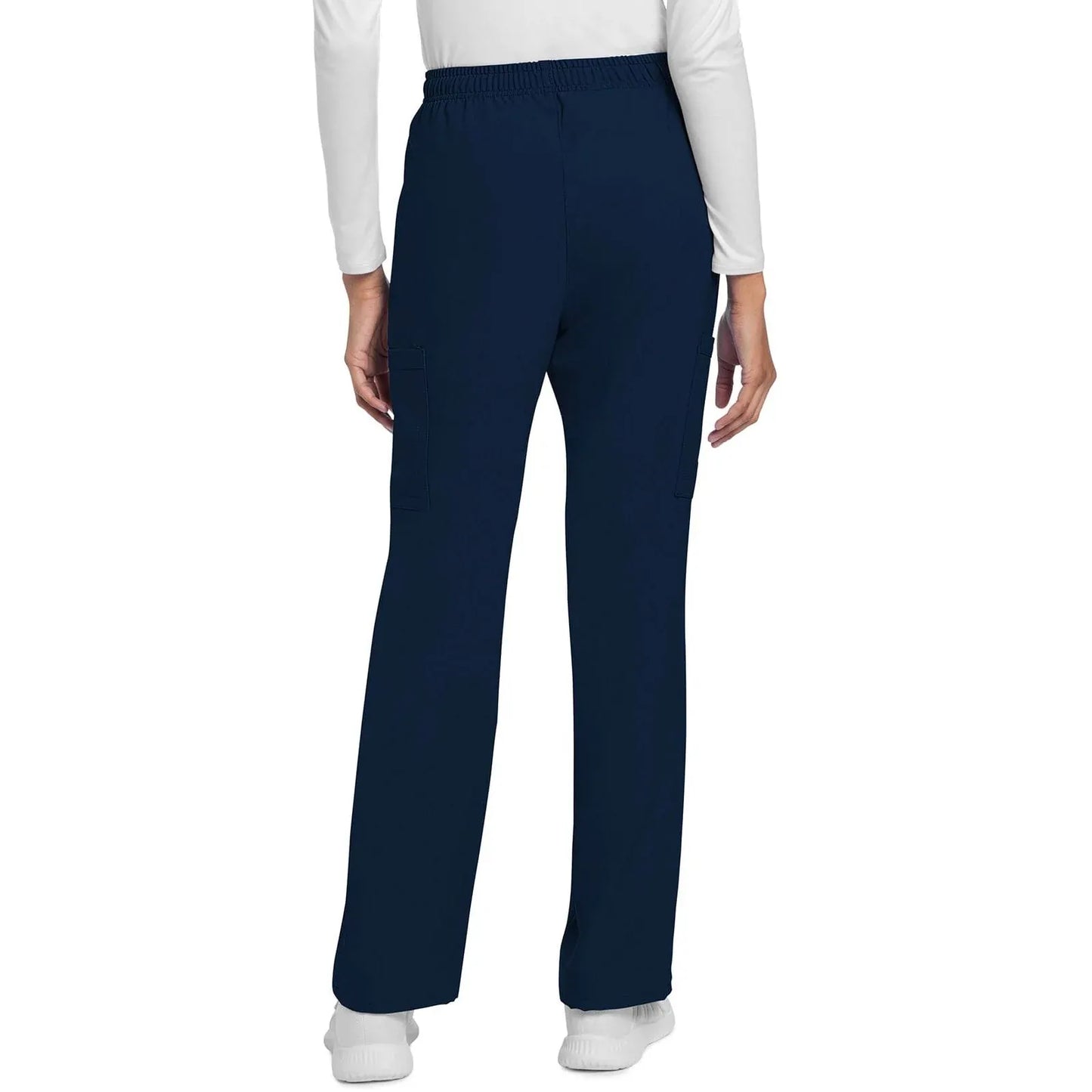 Cherokee Scrubs Pants Cherokee Originals Ultra CK272A City Straight Leg Trouser Women Scrubs Pant Navy