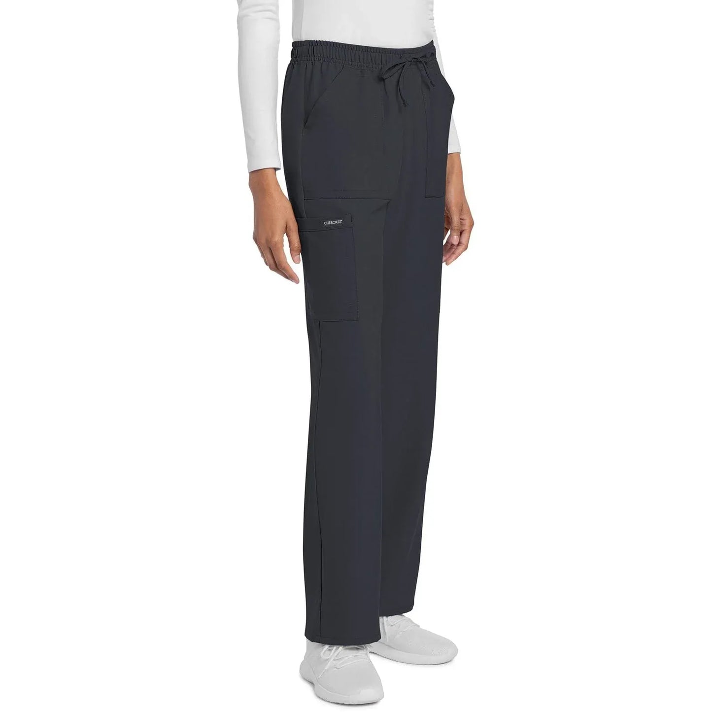 Cherokee Scrubs Pants Cherokee Originals Ultra CK272A City Straight Leg Women Scrubs Pant Pewter