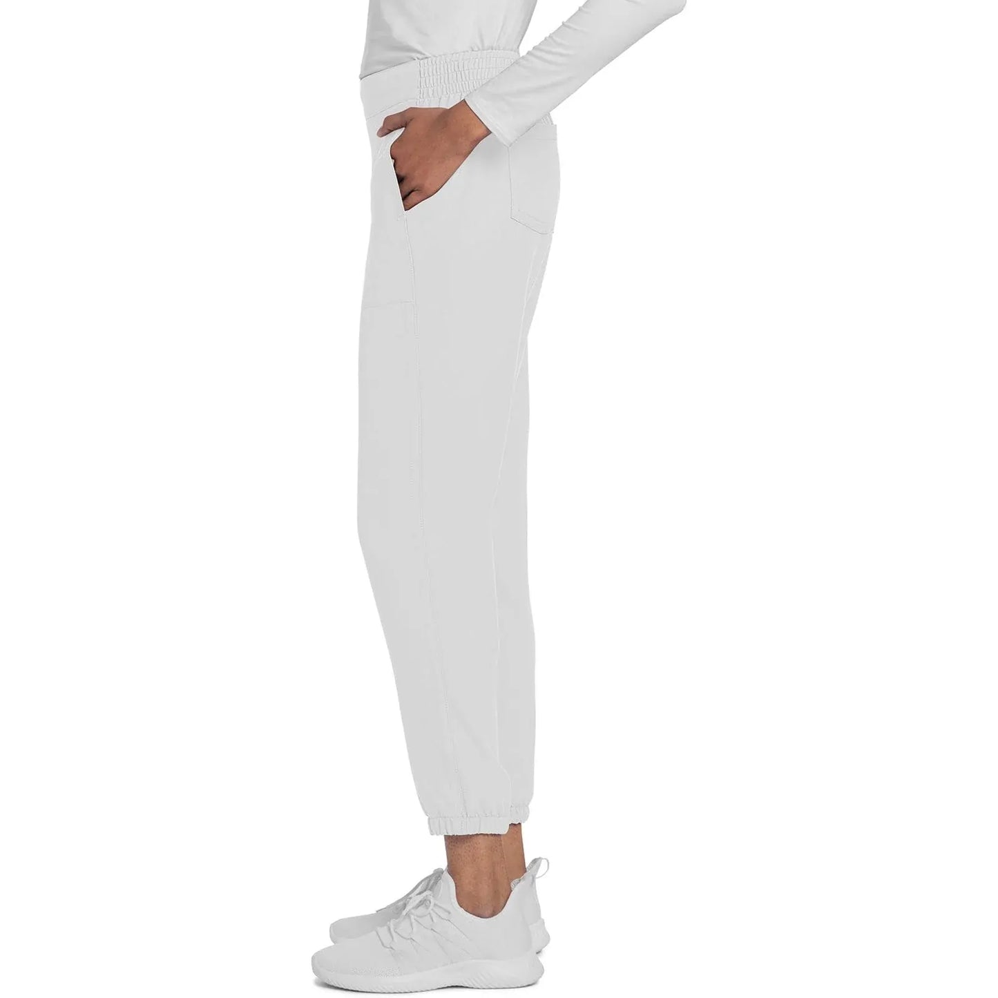 Cherokee Originals Ultra CK273A Elevation Jogger Scrubs Pant for Women White