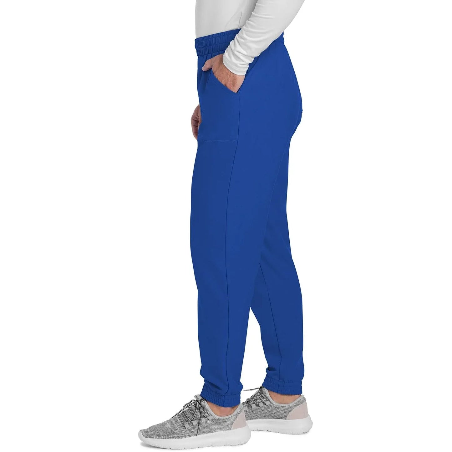 Cherokee Scrubs Pants Cherokee Originals Ultra CK278A Mens Jogger Scrubs Pant Royal