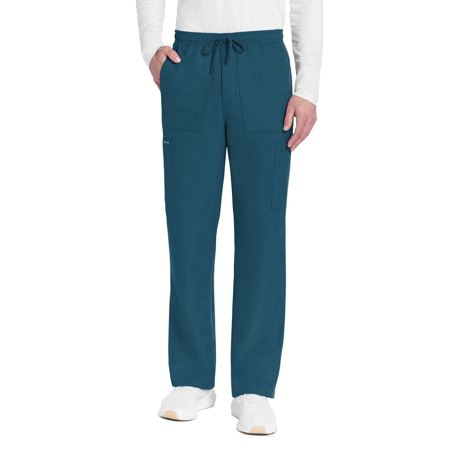 Cherokee Scrubs Pants 5XL Cherokee Originals Ultra CK279A Mens City Straight Leg Scrubs Pants Caribbean Blue
