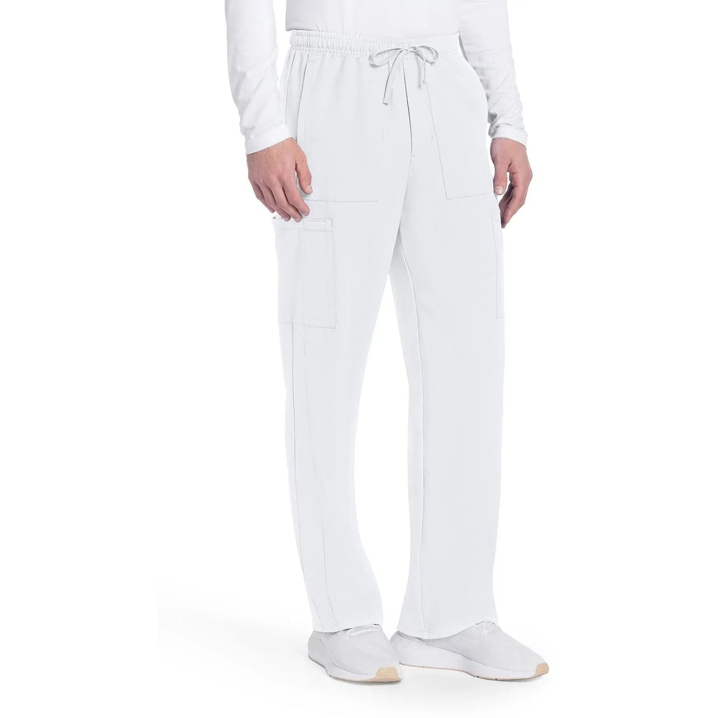 Cherokee Originals Ultra CK279A Mens Straight Leg Scrubs Pant White