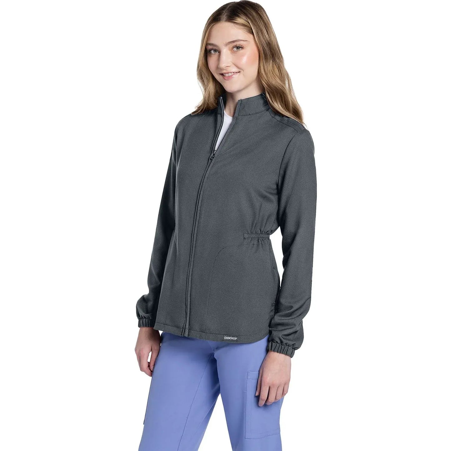 Cherokee Originals Ultra CK391A – Women’s Scrub Jacket in Pewter