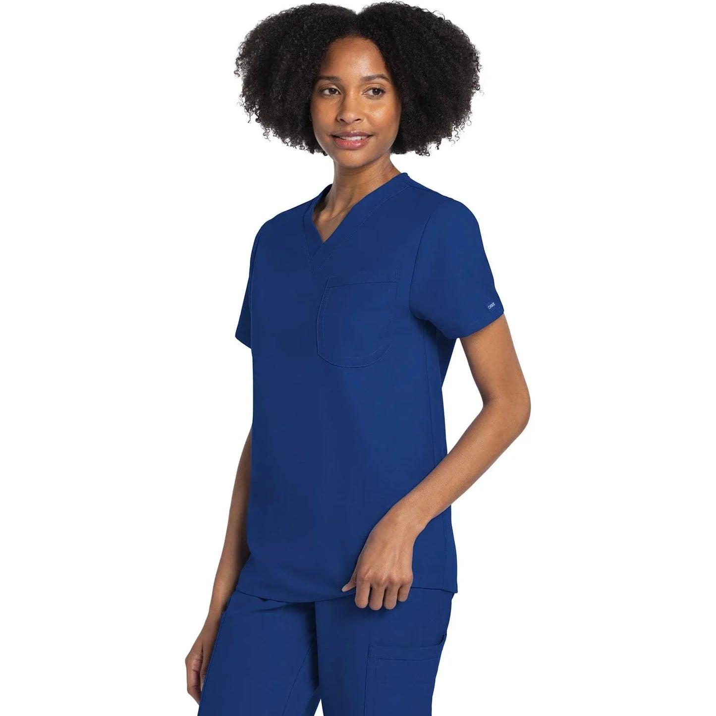 Cherokee Originals Ultra CK778A Unisex V-Neck Top Unisex Top Galaxy Blue
