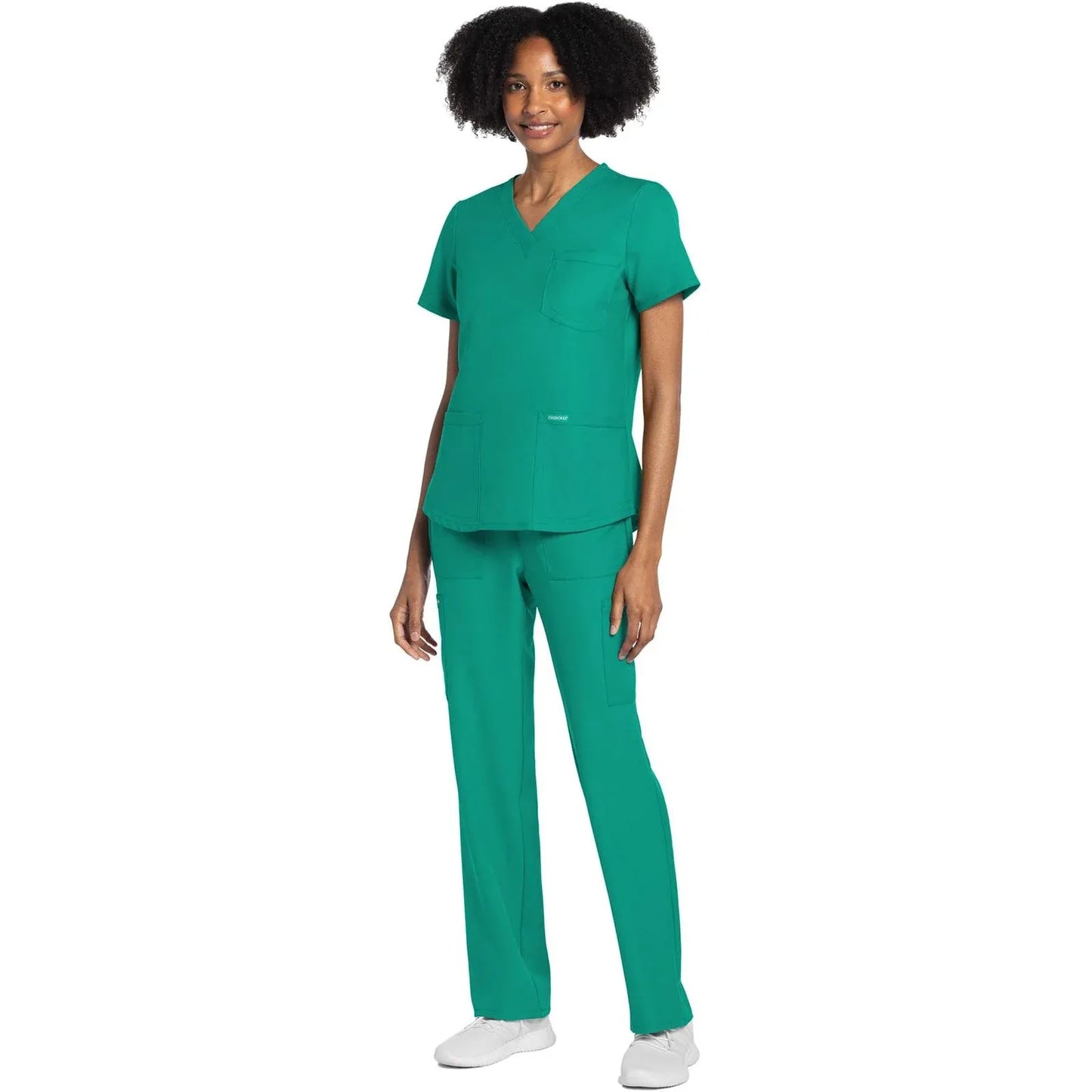 Cherokee Originals Ultra CK961A V-Neck Women Scrubs Top Teal Blue