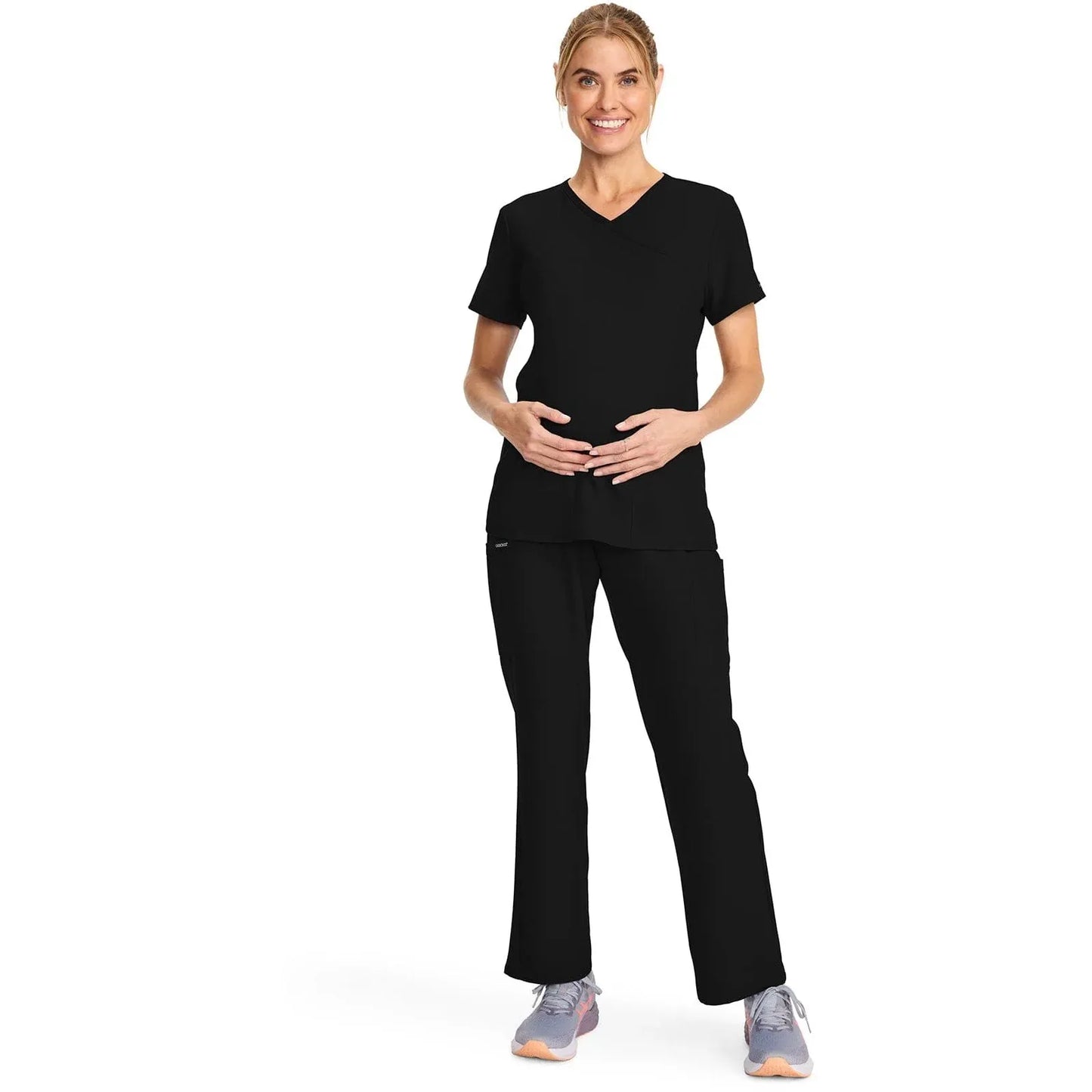 Cherokee Originals Ultra Maternity Scrubs Top CK701A Black